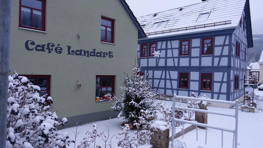 Apartamento Café Landart im Thüringer Finistère Plaue  Exterior foto