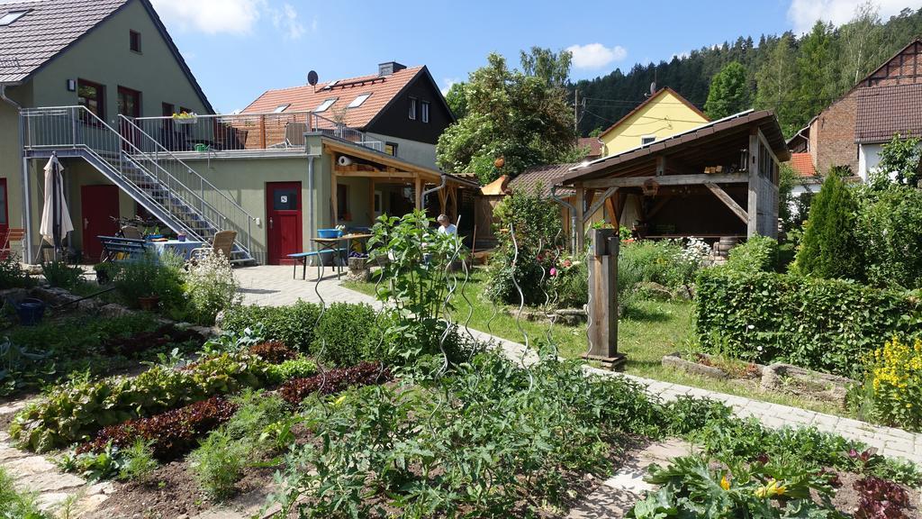 Apartamento Café Landart im Thüringer Finistère Plaue  Exterior foto